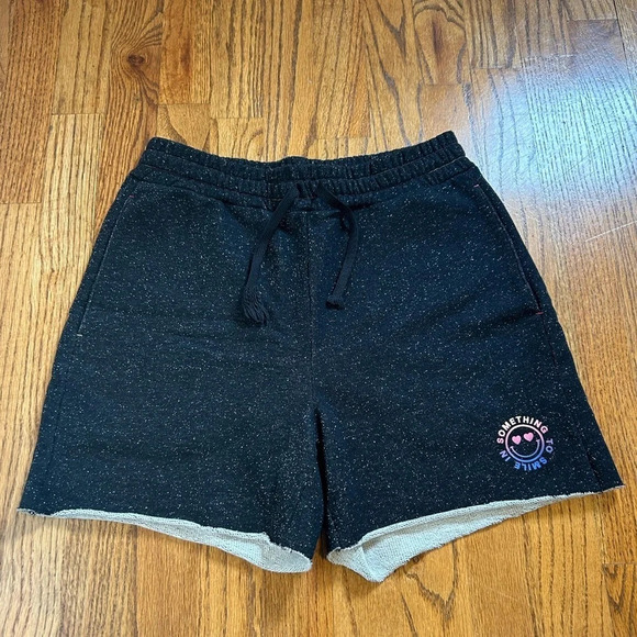 Black Sparkle Soemthing to Smile In Shorts - Picture 1 of 7